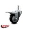 Service Caster 3'' Black Poly Wheel Swivel 7/16'' Stem Caster with Total Lock Brake SCC-GRTTL20S314-PPUB-BLK-716138 - alternate 2